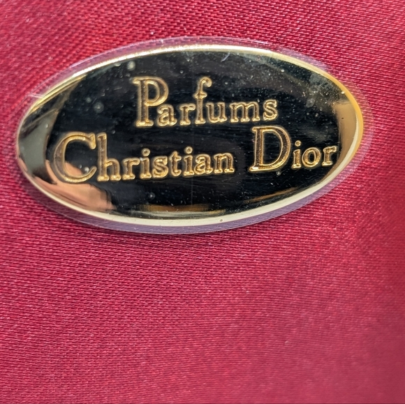 Parfums Christian Dior Red Satin Cosmetic Bag - Picture 2 of 2